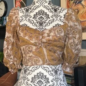 Revolve MINKPINK Boho Crop Top SM